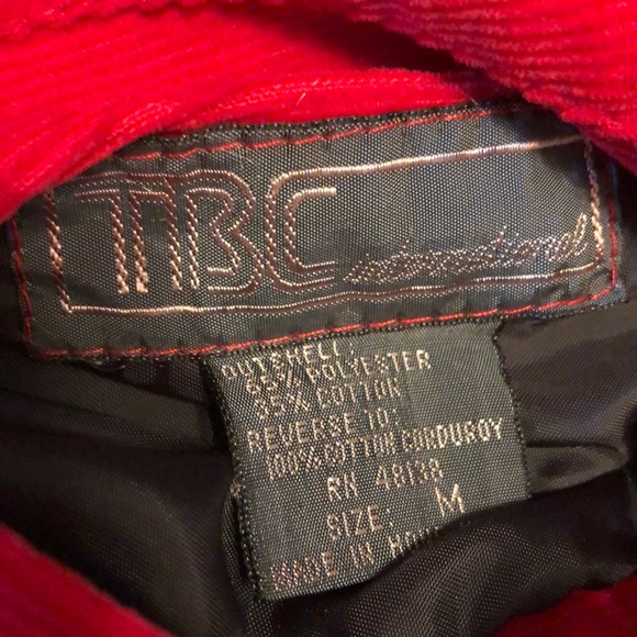 VTG Reversible Red & Black Snap Down Ski Vest M - Picture 2 of 8